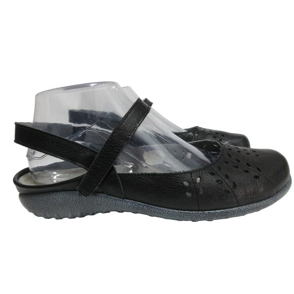 Naot Black Leather Size 9/40 Women's Mary Janes Rari Shoes - Picture 2 of 10